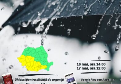 Noi vești proaste de la meteo: cod galben de ploi torențiale și vânt în weekend la Giurgiu