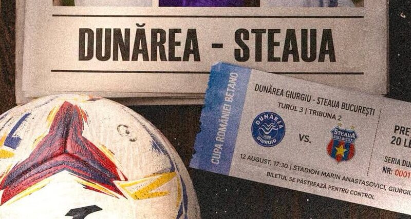 Dunărea Giurgiu: două opțiuni pentru achiziționarea biletelor la meciul cu Steaua