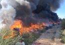 Dezastru la Dobreni; pompierii s-au luptat ore întregi cu un foc pus intenționat