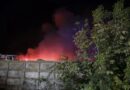 Incendiu violent în curtea unei firme locale; focul a fost pus intenționat