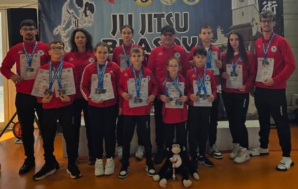 AQUILA Giurgiu: 10 sportivi, 16 medalii la cel mai recent concurs național