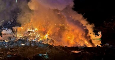 Noapte incendiară pe malul Dunării: incendiu la bordul unei nave dezafectate
