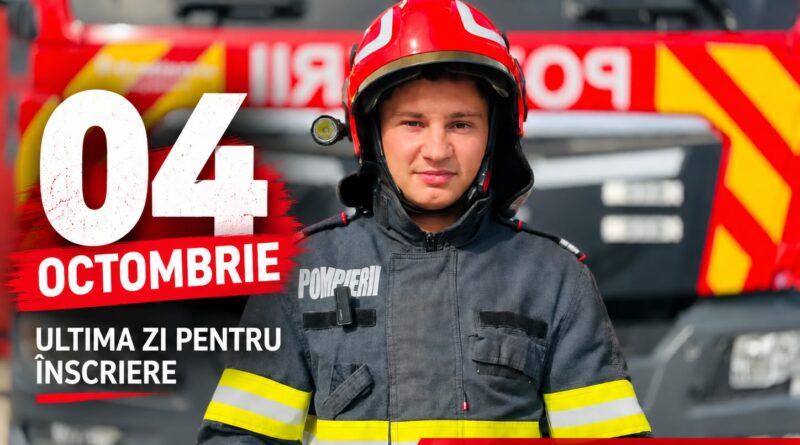Înscrierile la Școala de Subofițeri Pompieri – pe ultima sută de metri